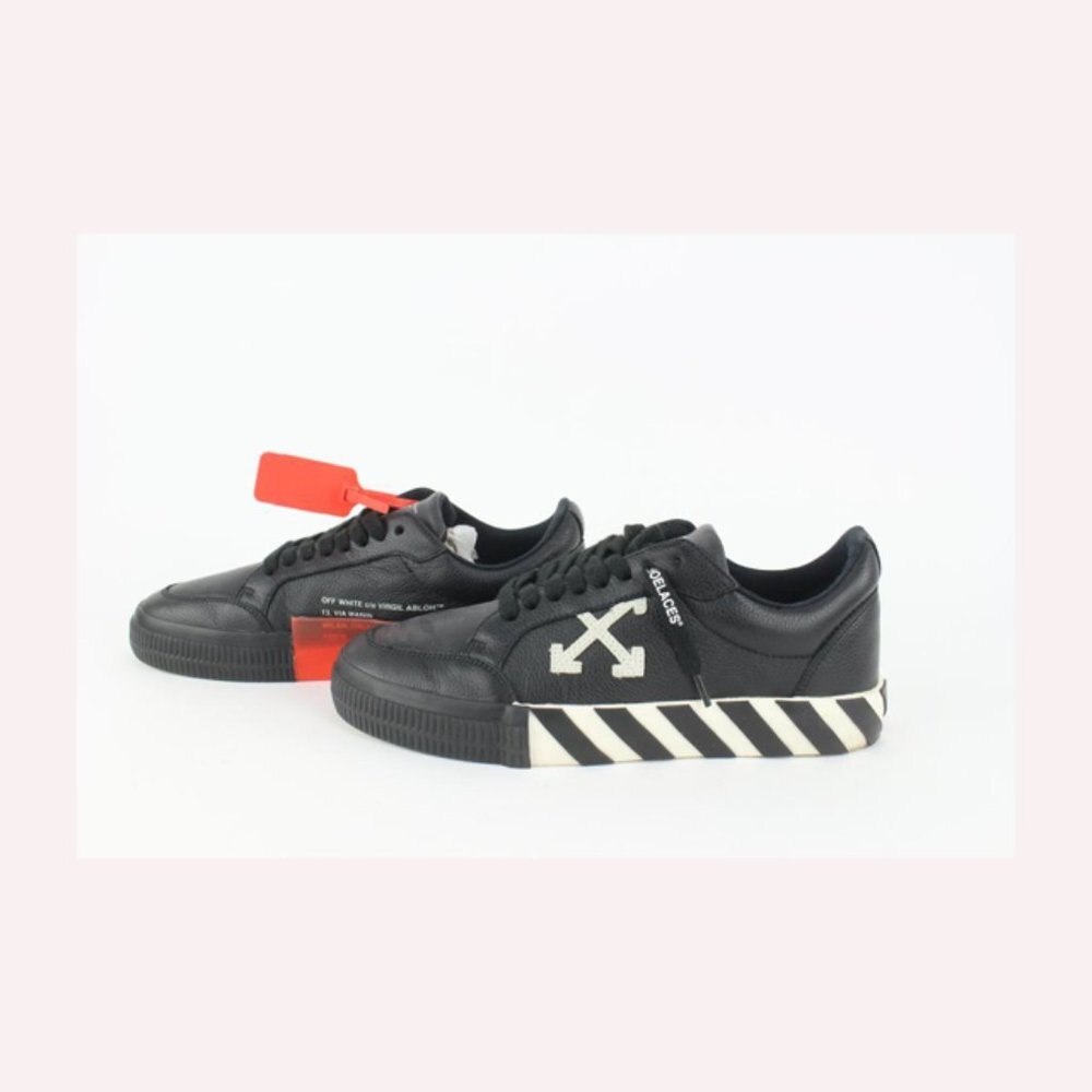 Off-White™ Men's 41 2013 "Do You Cheer" Black Low Sneakers 1029of44 - Picture 6 of 12